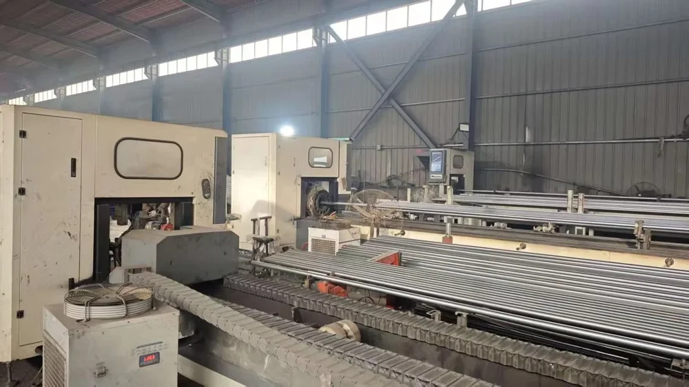 Pipe cutting and punching machinery
